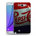 Дизайнерский пластиковый чехол для Samsung Galaxy Note 2 Pepsi