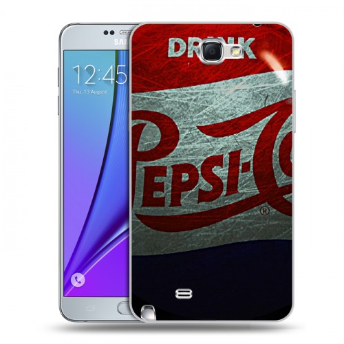 Дизайнерский пластиковый чехол для Samsung Galaxy Note 2 Pepsi