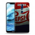 Дизайнерский силиконовый чехол для Nokia 5.1 Plus Pepsi