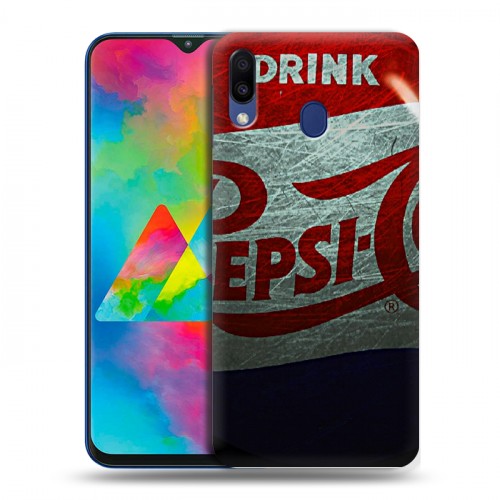 Дизайнерский силиконовый чехол для Samsung Galaxy M20 Pepsi