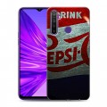 Дизайнерский силиконовый чехол для Realme 5 Pepsi