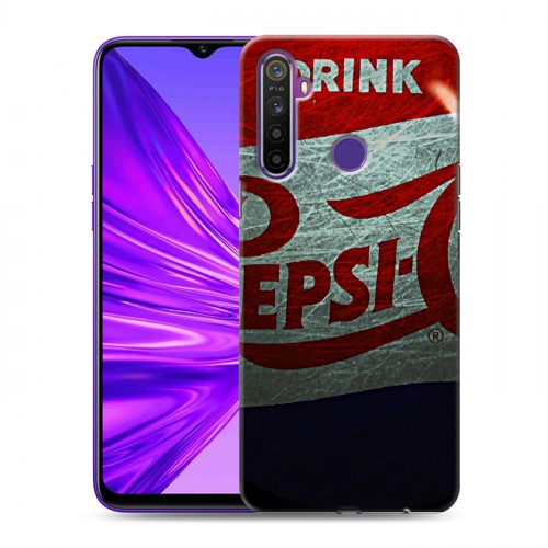 Дизайнерский силиконовый чехол для Realme 5 Pepsi