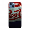 Дизайнерский силиконовый чехол для Iphone 13 Pepsi