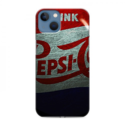 Дизайнерский силиконовый чехол для Iphone 13 Pepsi