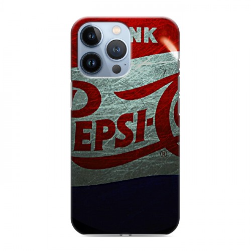 Дизайнерский силиконовый чехол для Iphone 13 Pro Pepsi