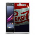 Дизайнерский пластиковый чехол для Sony Xperia Z Ultra  Pepsi