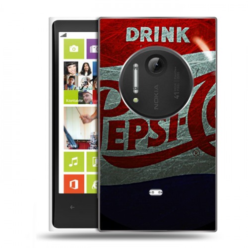 Дизайнерский пластиковый чехол для Nokia Lumia 1020 Pepsi