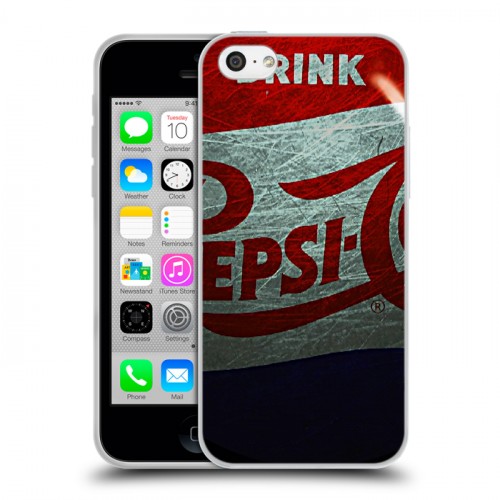 Дизайнерский пластиковый чехол для Iphone 5c Pepsi