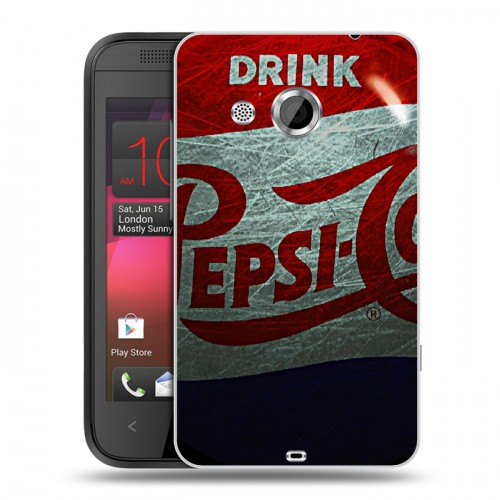 Дизайнерский пластиковый чехол для HTC Desire 200 Pepsi