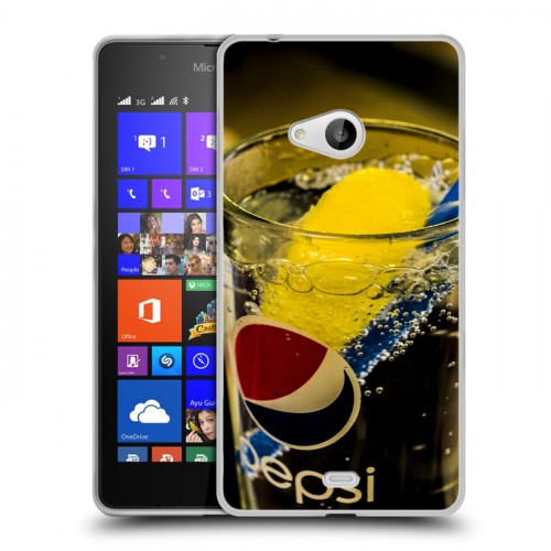 Дизайнерский пластиковый чехол для Microsoft Lumia 540 Pepsi