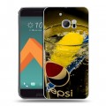 Дизайнерский пластиковый чехол для HTC 10 Pepsi