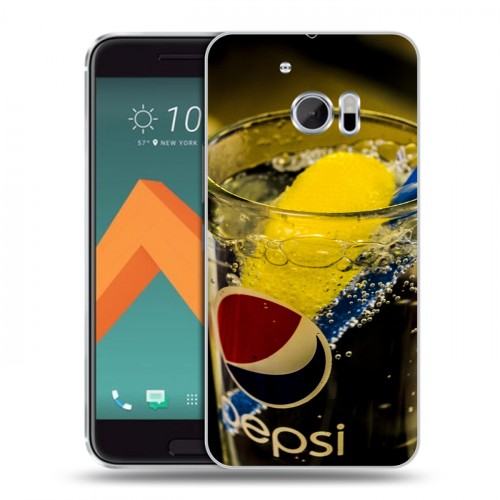 Дизайнерский пластиковый чехол для HTC 10 Pepsi