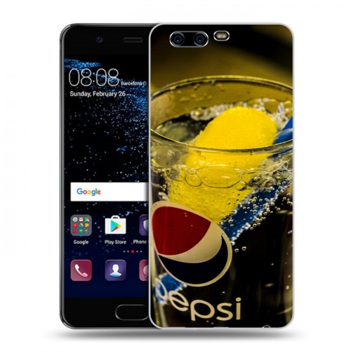 Дизайнерский пластиковый чехол для Huawei P10 Pepsi