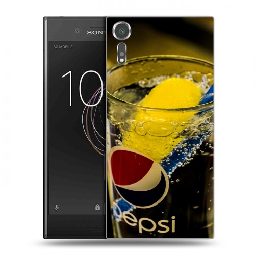 Дизайнерский пластиковый чехол для Sony Xperia XZs Pepsi