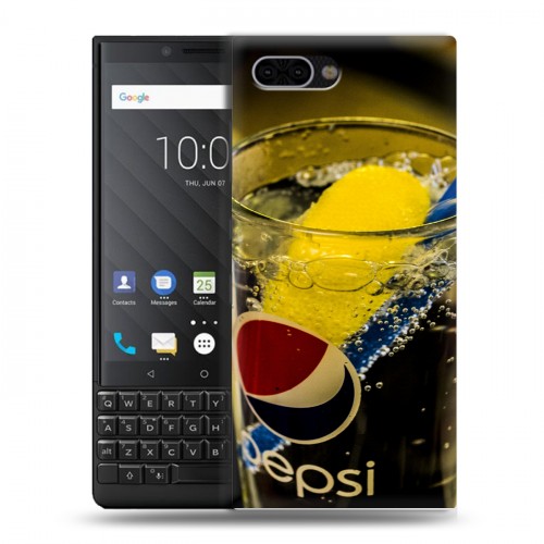 Дизайнерский пластиковый чехол для BlackBerry KEY2 Pepsi