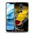 Дизайнерский силиконовый чехол для Nokia 5.1 Plus Pepsi