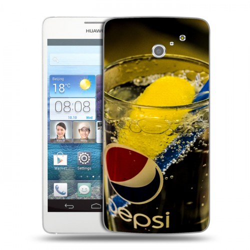 Дизайнерский пластиковый чехол для Huawei Ascend D2 Pepsi