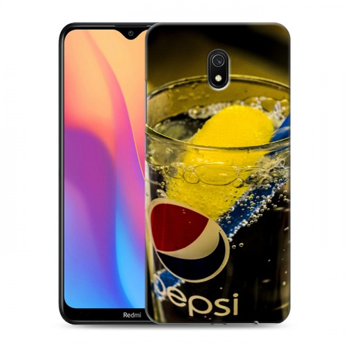 Дизайнерский силиконовый с усиленными углами чехол для Xiaomi RedMi 8A Pepsi