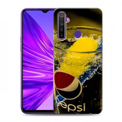 Дизайнерский силиконовый чехол для Realme 5 Pepsi