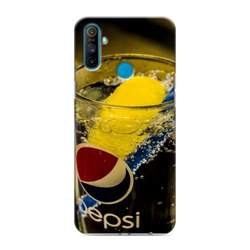 Дизайнерский силиконовый чехол для Realme C3 Pepsi