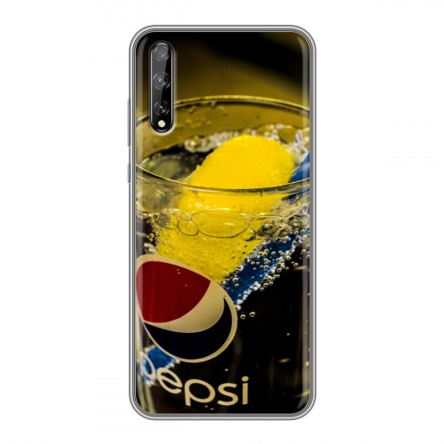 Дизайнерский силиконовый чехол для Huawei Y8p Pepsi