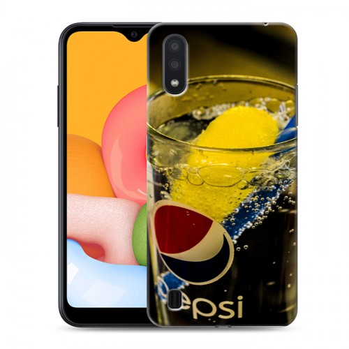 Дизайнерский силиконовый чехол для Samsung Galaxy M01 Pepsi