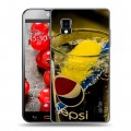 Дизайнерский пластиковый чехол для LG Optimus G Pepsi