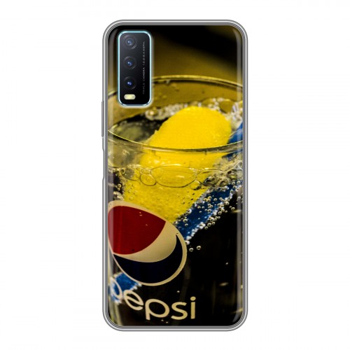 Дизайнерский силиконовый чехол для Vivo Y20 Pepsi