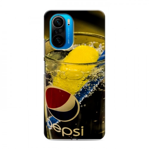 Дизайнерский силиконовый чехол для Xiaomi Poco F3 Pepsi