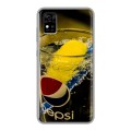 Дизайнерский силиконовый чехол для ZTE Blade A31 Pepsi