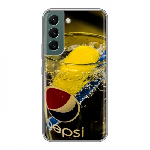 Дизайнерский силиконовый чехол для Samsung Galaxy S22 Pepsi