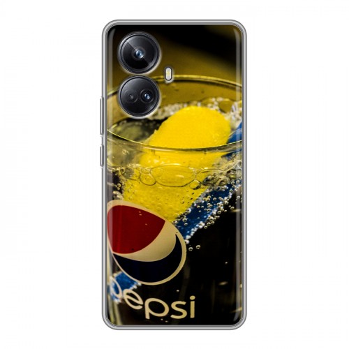Дизайнерский силиконовый чехол для Realme 10 Pro Plus Pepsi