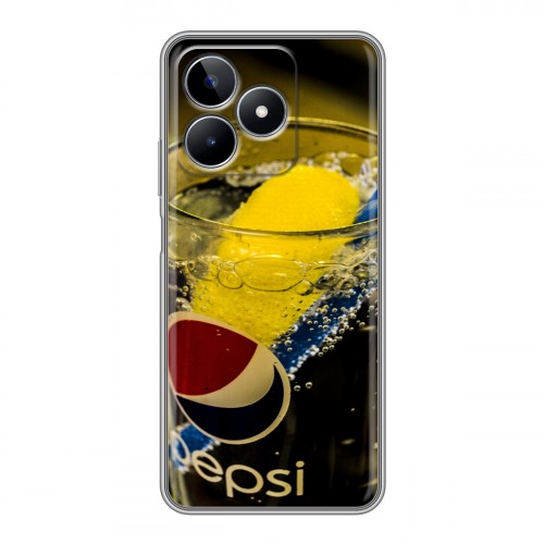 Дизайнерский пластиковый чехол для Realme C53 Pepsi