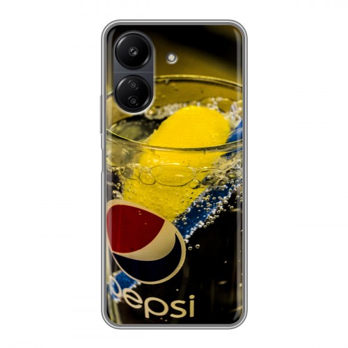 Дизайнерский силиконовый чехол для Xiaomi Poco C65 Pepsi