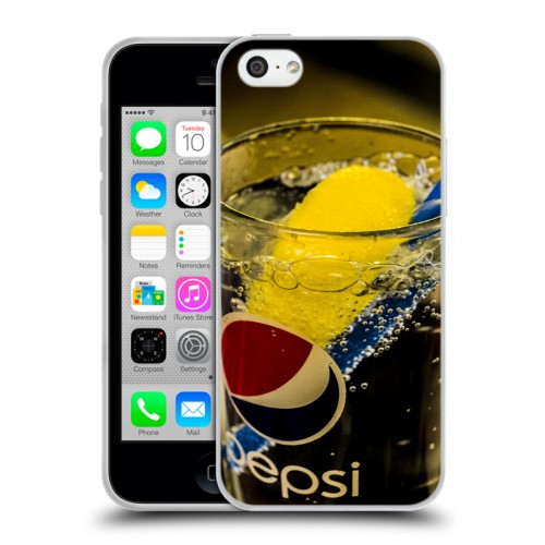 Дизайнерский пластиковый чехол для Iphone 5c Pepsi