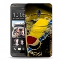 Дизайнерский пластиковый чехол для HTC Desire 700 Pepsi