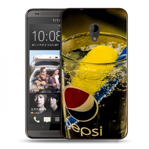 Дизайнерский пластиковый чехол для HTC Desire 700 Pepsi