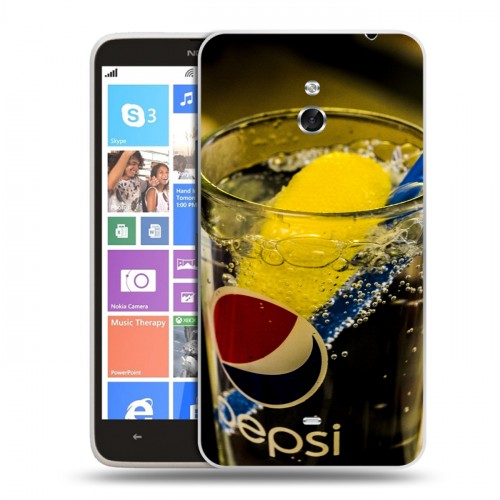 Дизайнерский пластиковый чехол для Nokia Lumia 1320 Pepsi