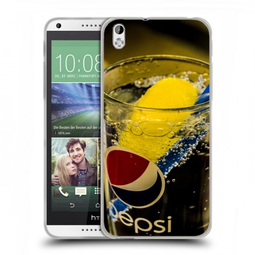 Дизайнерский пластиковый чехол для HTC Desire 816 Pepsi