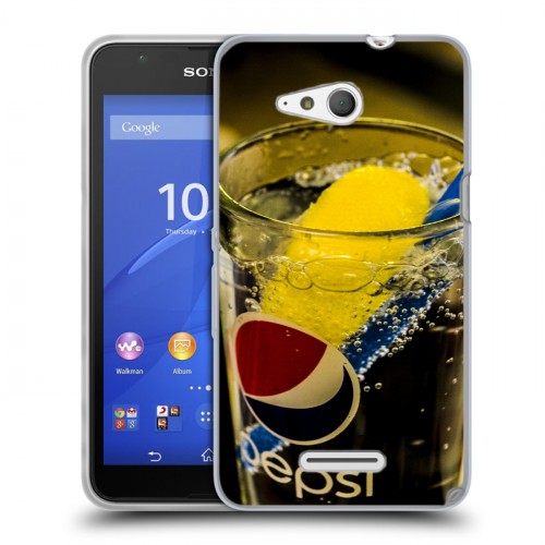 Дизайнерский пластиковый чехол для Sony Xperia E4g Pepsi