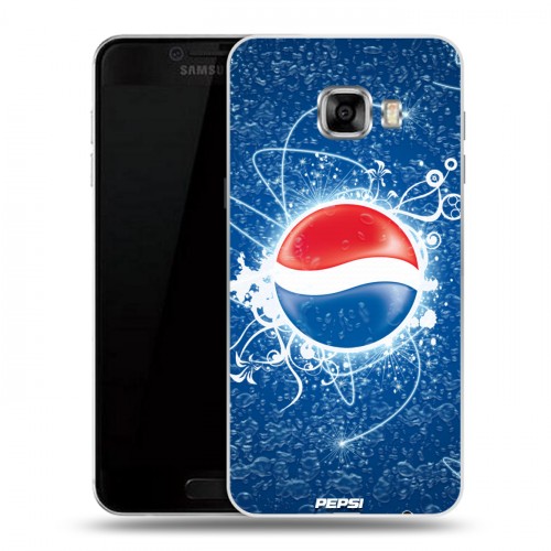 Дизайнерский пластиковый чехол для Samsung Galaxy C5 Pepsi