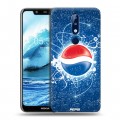 Дизайнерский силиконовый чехол для Nokia 5.1 Plus Pepsi