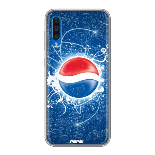 Дизайнерский силиконовый чехол для Samsung Galaxy A50 Pepsi