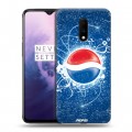 Дизайнерский пластиковый чехол для OnePlus 7 Pepsi