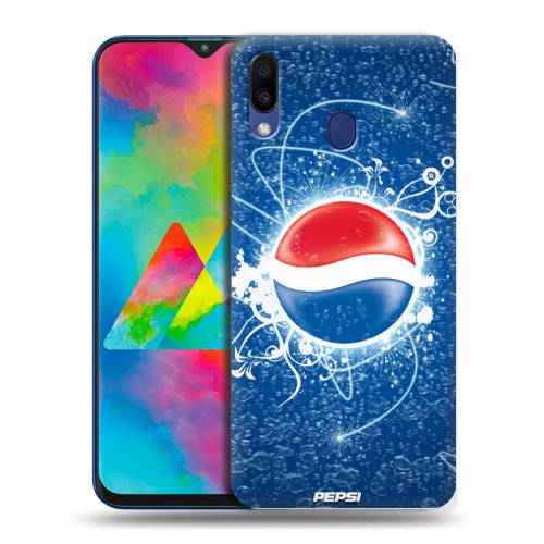 Дизайнерский силиконовый чехол для Samsung Galaxy M20 Pepsi