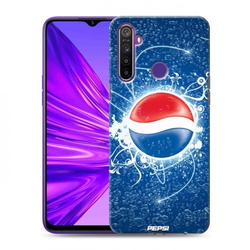 Дизайнерский силиконовый чехол для Realme 5 Pepsi