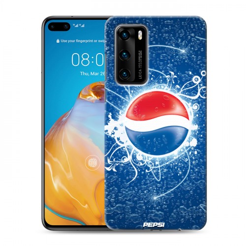 Дизайнерский пластиковый чехол для Huawei P40 Pepsi