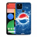 Дизайнерский пластиковый чехол для Google Pixel 5 Pepsi