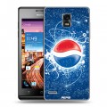 Дизайнерский пластиковый чехол для Huawei Ascend P1 Pepsi