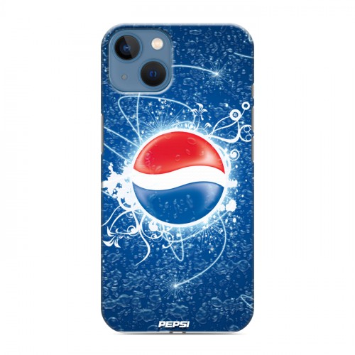 Дизайнерский силиконовый чехол для Iphone 13 Pepsi